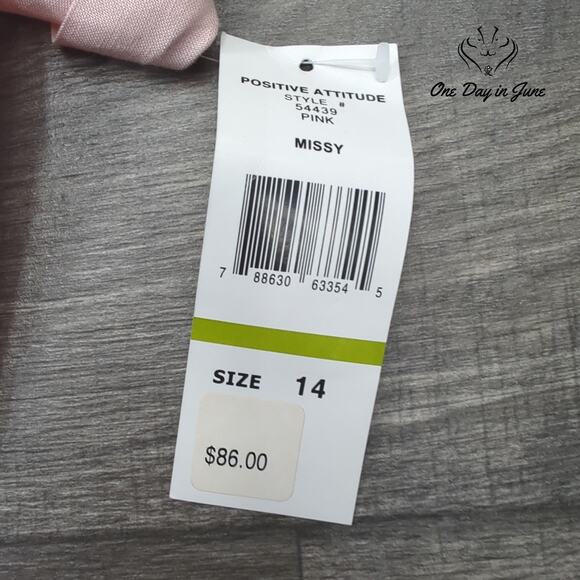 Positive Attitude Button Front Short Sleeve Linen Midi Dress Size 14 - Picture 4 of 7